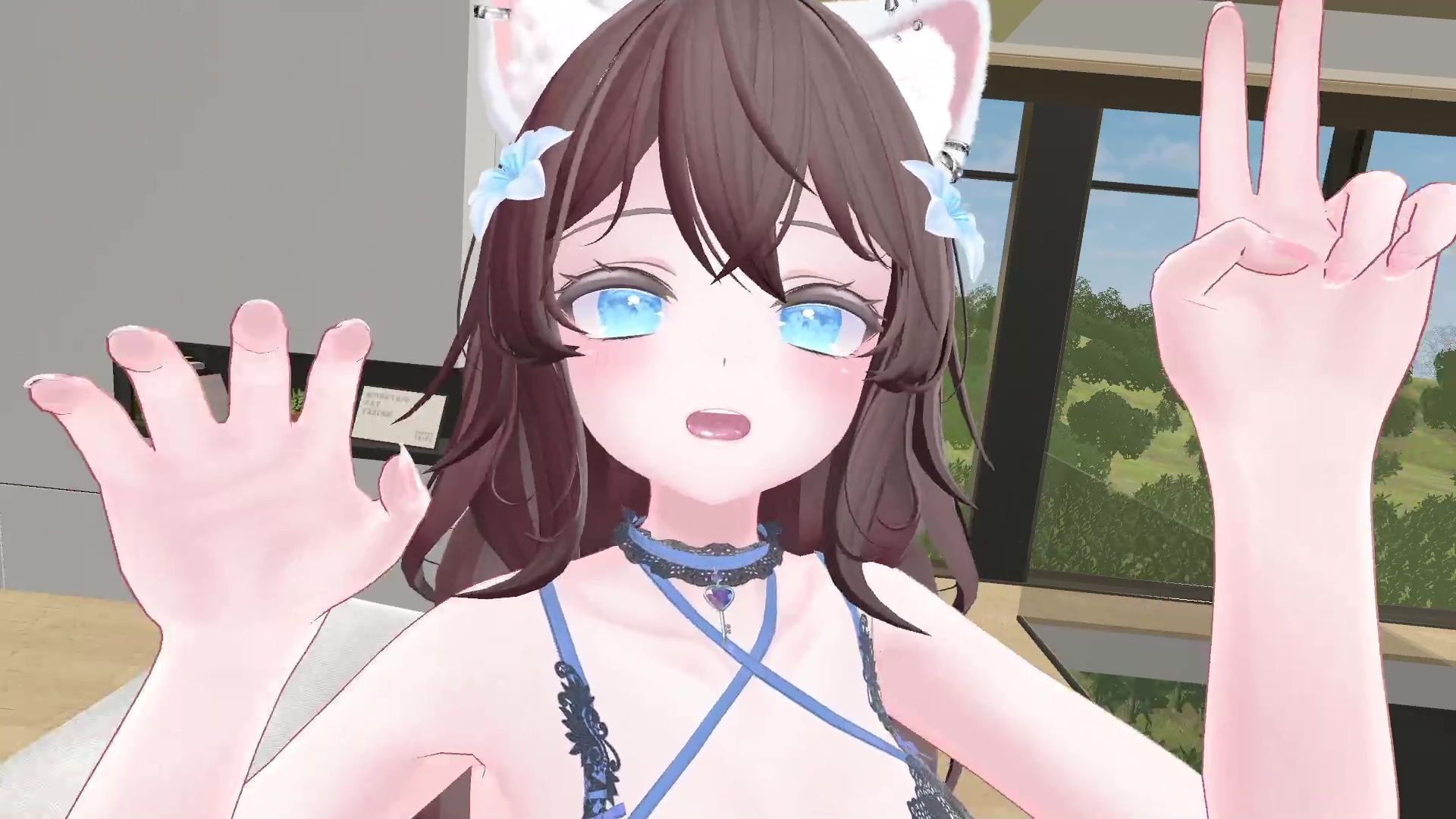 しれっと配信。連動おひるのちゅーにゃんまろ井栗まろん - サンプル画像 5