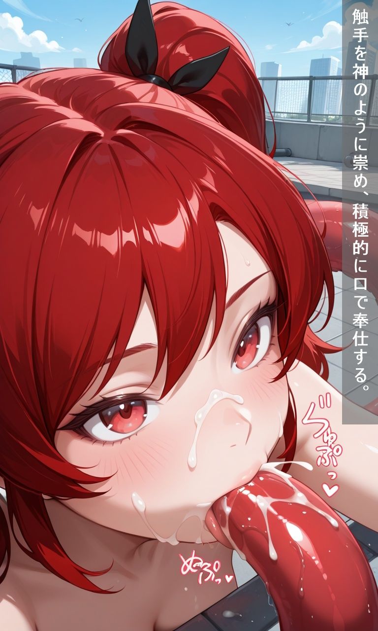 触手に堕ちた赤い髪の魔法少女 〜正義の終わりと快楽の始まり〜 - サンプル画像 7