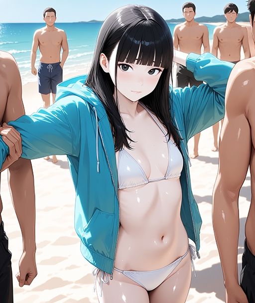とある清楚系アイドルの悲劇〜ビーチでナンパされて〜 - サンプル画像 1