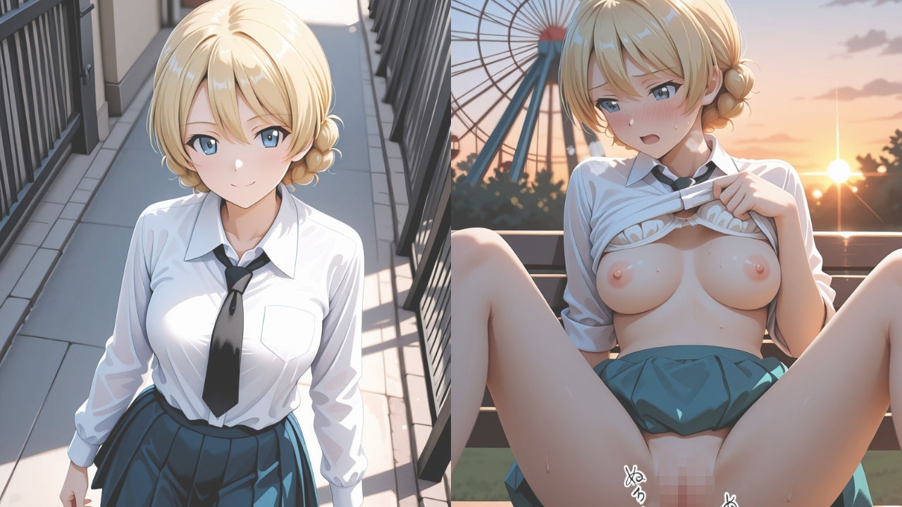 【4K高画質】【ミダレ。Ep30】抗えない快楽に沈めたい 遊園密恋 ダ〇ジ〇ン編 快楽堕ち序章433枚CG集 - サンプル画像 1
