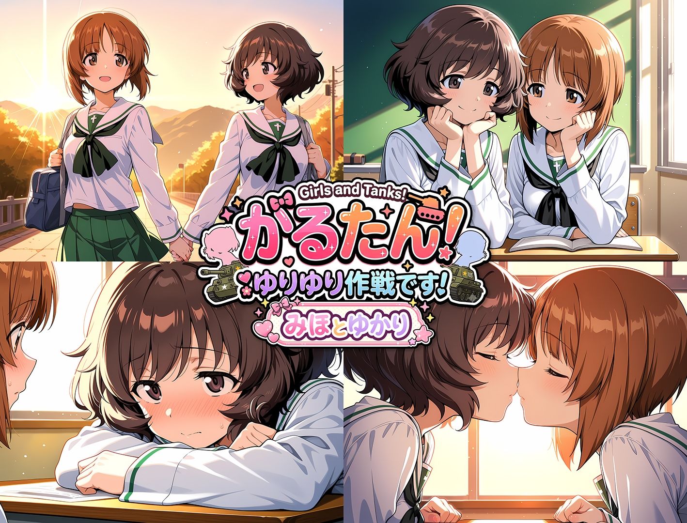がるたん！ゆりゆり作戦です！-みほとゆかり- - サンプル画像 2