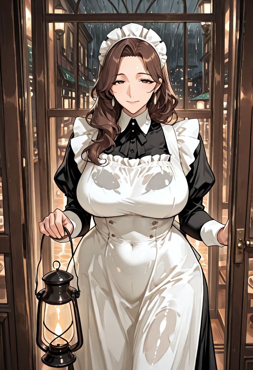 夜雨メイド喫茶の閉店後 - Velvet Rain Afterhours - サンプル画像 1