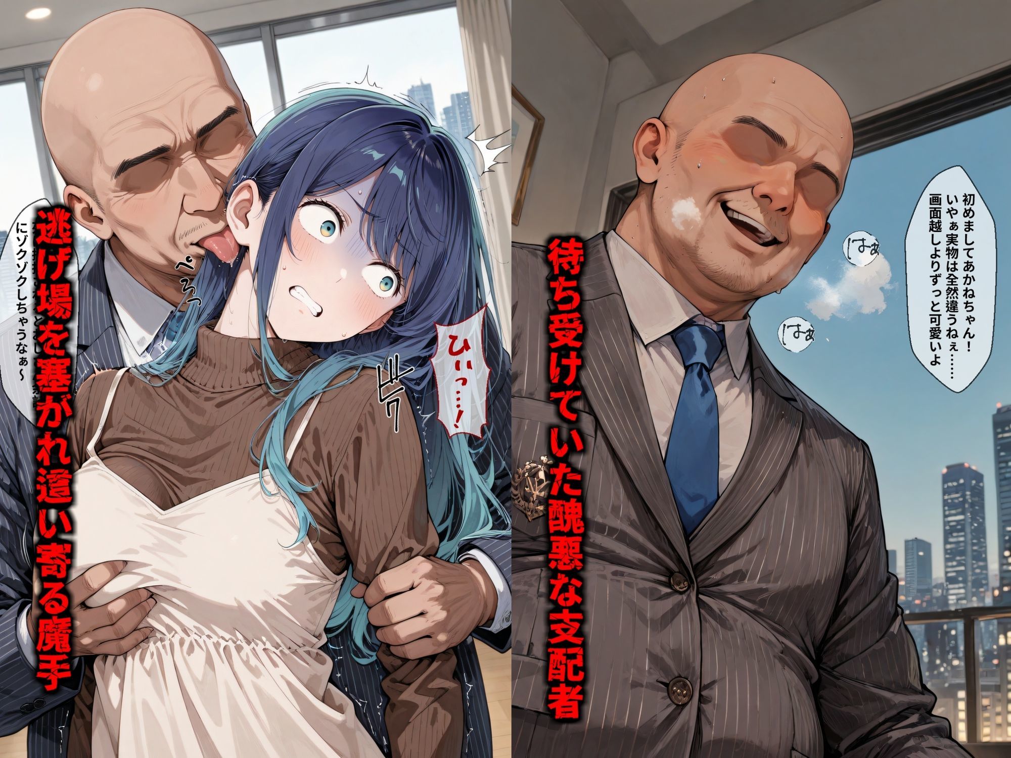 【セリフ付き画像集】純潔崩壊 黒〇あかね 後編:救いから絶望へ、取り戻した日常が蹂躙の記憶と共に崩れ去る… - サンプル画像 3