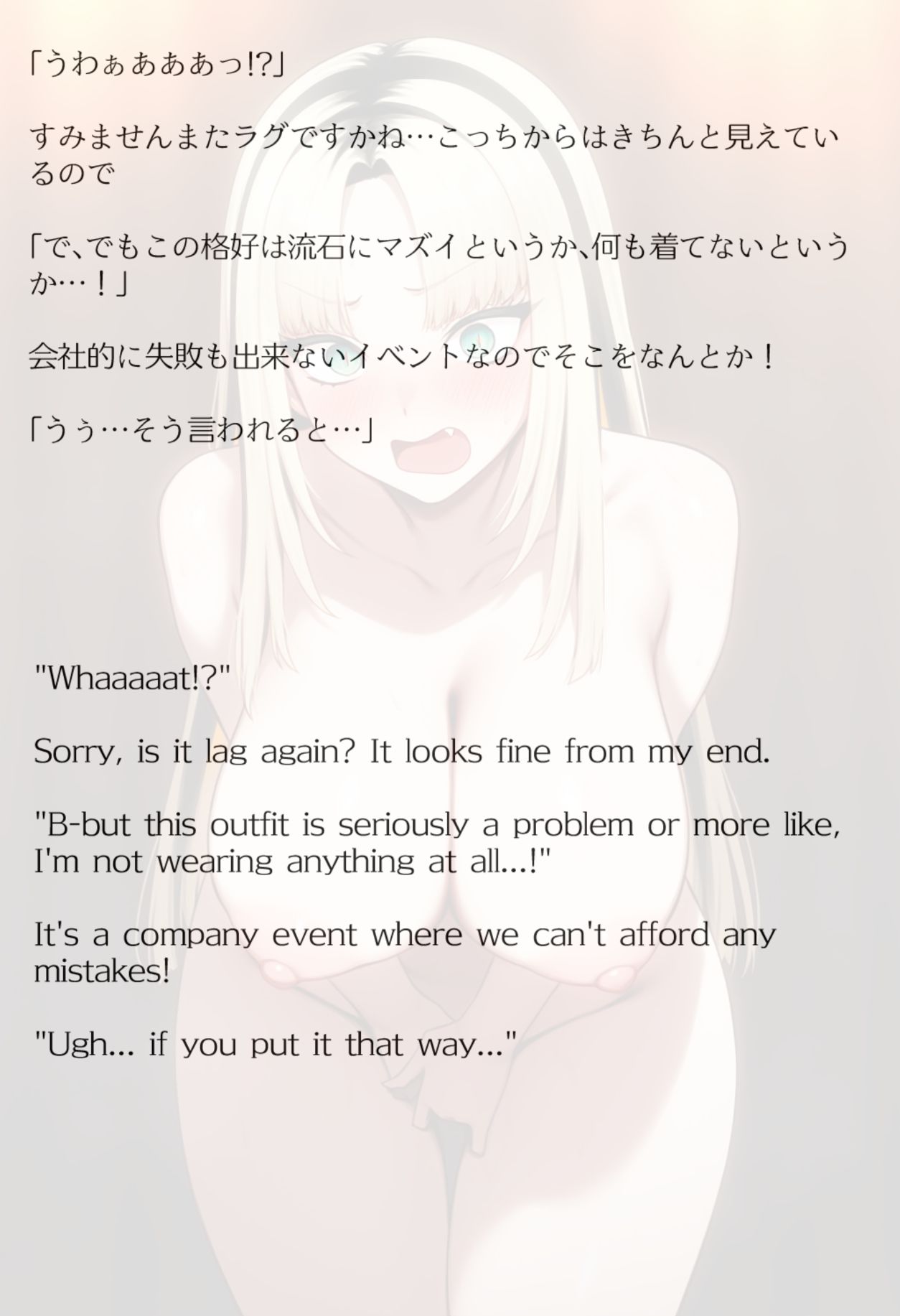 【買い切り版】バーチャル衣装故障で羞恥ニコ（English translation included） - サンプル画像 8