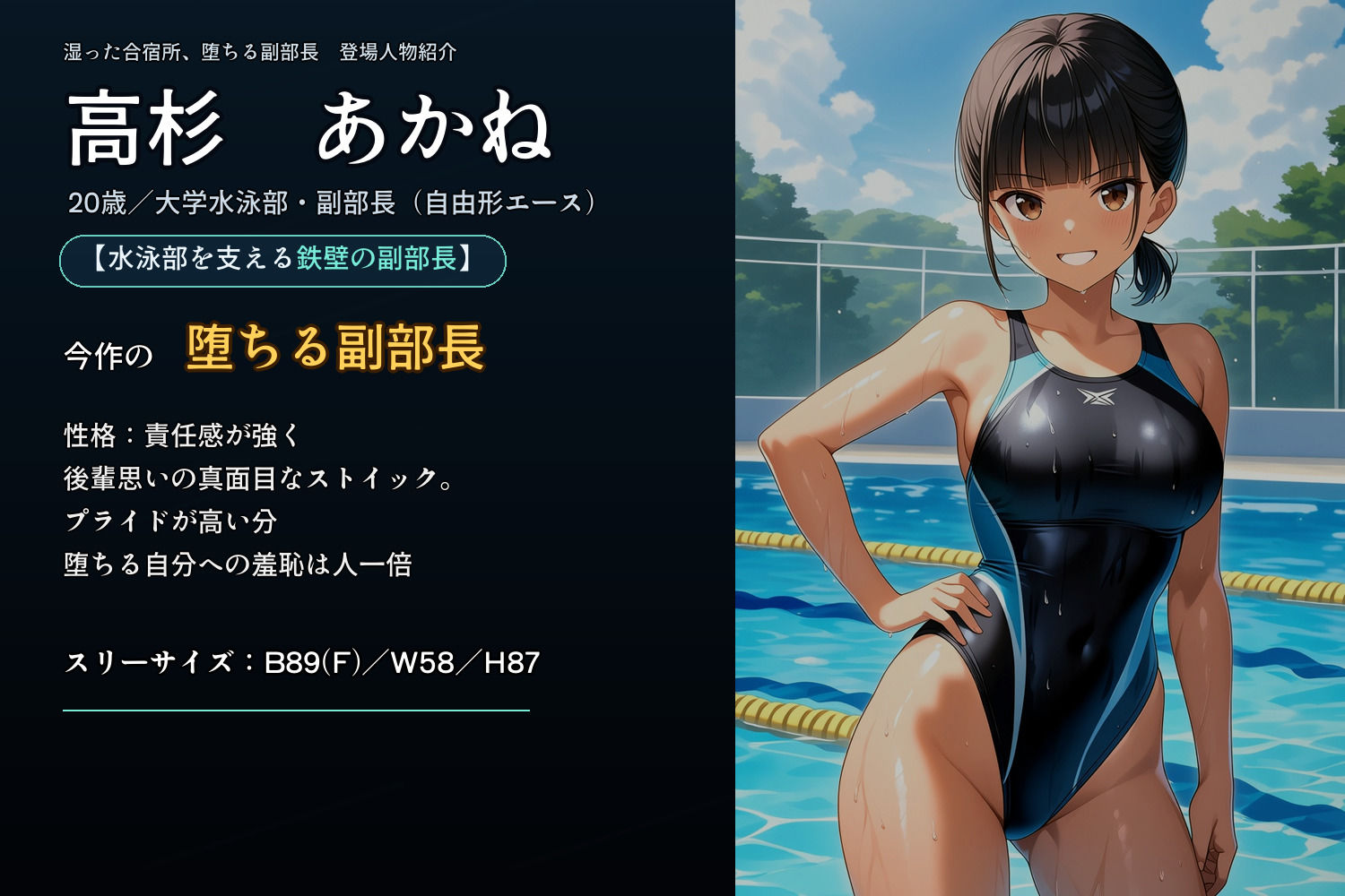 夏の合宿所で堕ちる副部長 〜汗ばむ肌と密着指導に抗えず、何度もイカされて完堕ち〜 - サンプル画像 6