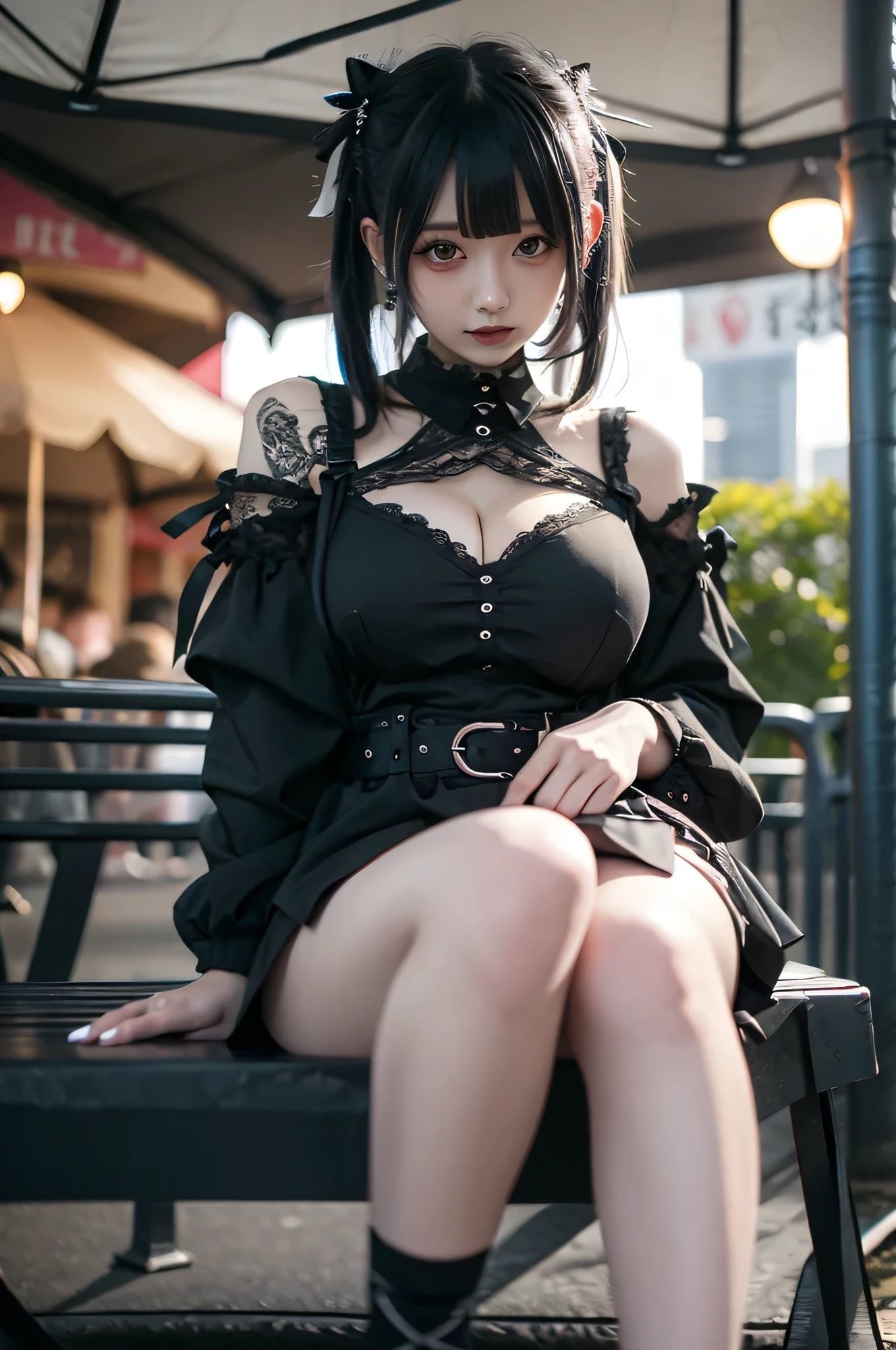 【AI写真集】地雷系の女の子写真集  室外編 - サンプル画像 3