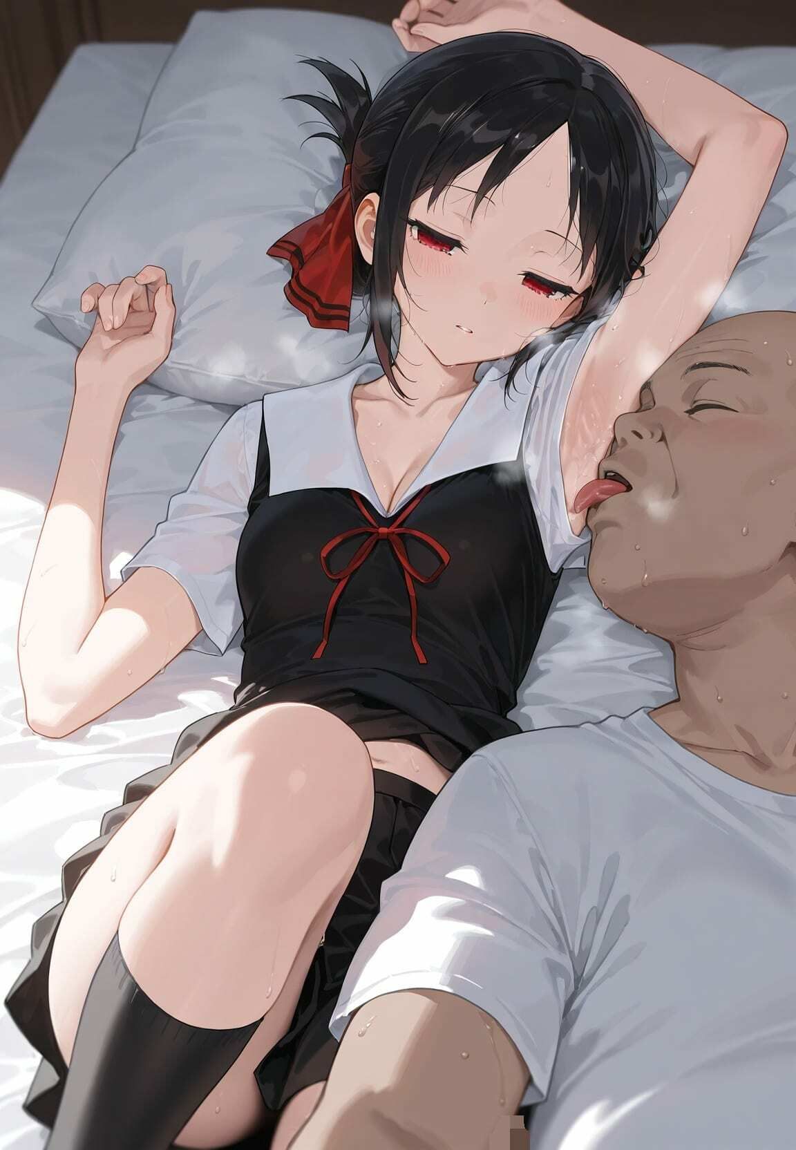 種付けおじさんに監禁された清楚系少女が媚薬レ●プで「毎日種付けされて幸せ（はーと）」ってニコニコ報告 か〇や様は告らせたい - サンプル画像 6
