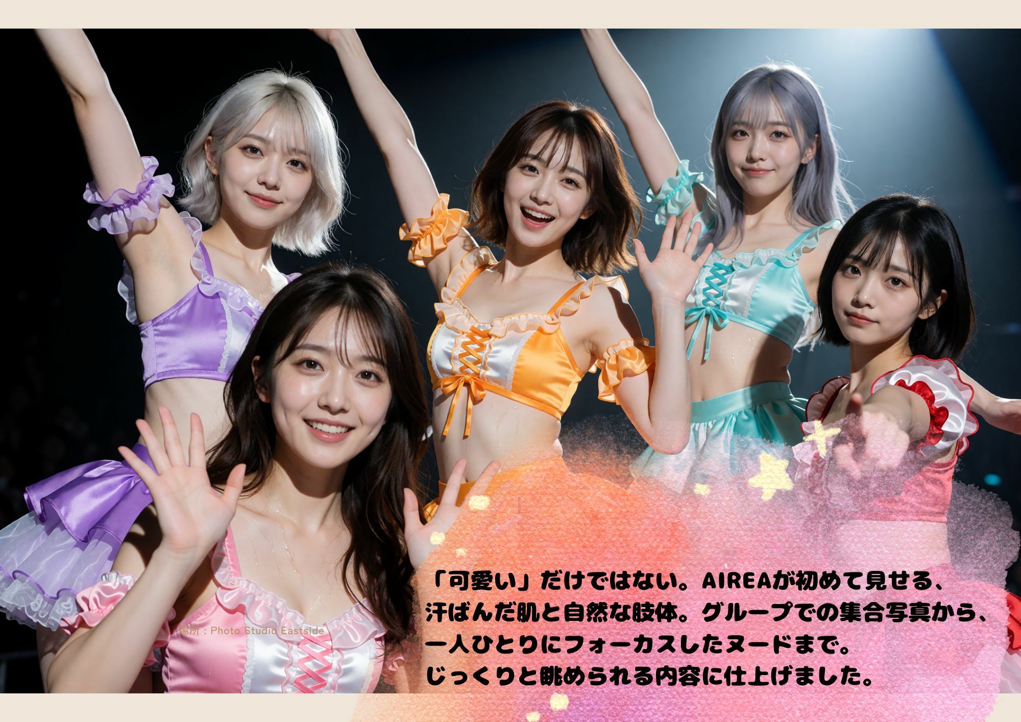 AIREA Debut Photo book -5人のアイドルのちょっとエッチな初めてのグラビア- - サンプル画像 7