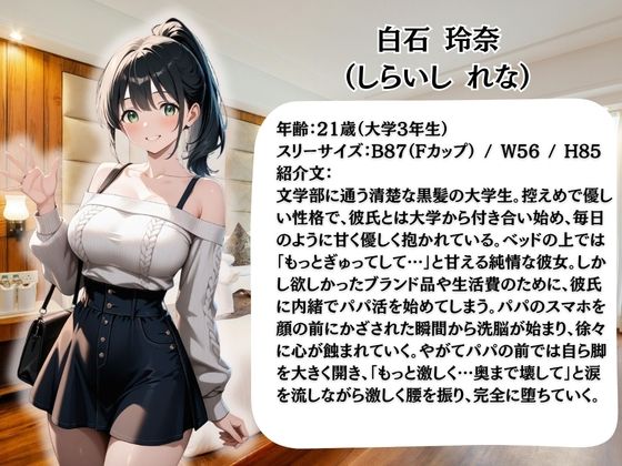 彼氏に内緒の初心者パパ活女子は催●NTRでおじさんのチンポの虜になりました  2人目れな - サンプル画像 1