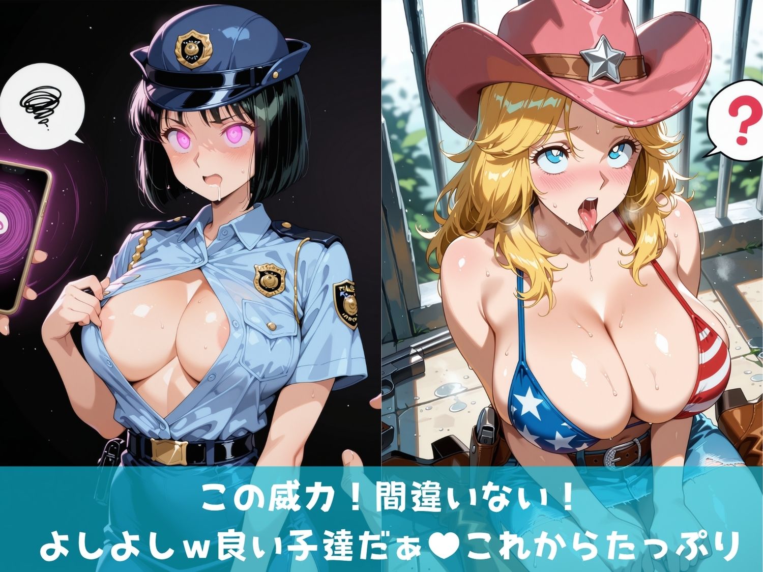 【寝取られ】神催●に狂う女体〜こちら葛●区亀有公園●派出所〜 - サンプル画像 2
