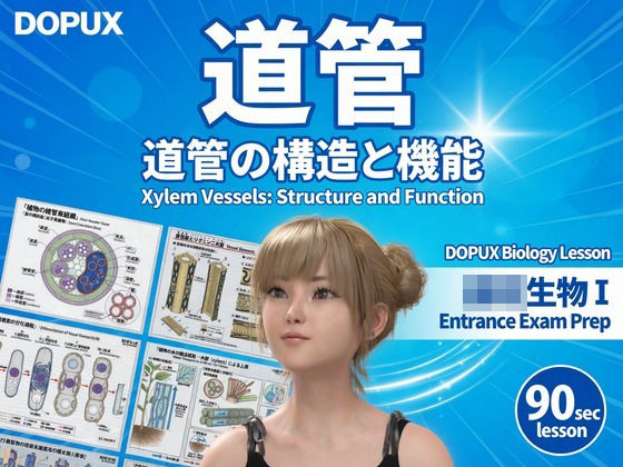 【▲20】一ノ瀬廻里 大学に進学し強豪予備校『DOPUX（ドピュックス』で生物I，IIを教える名物講師に！（Vol.029:道管）