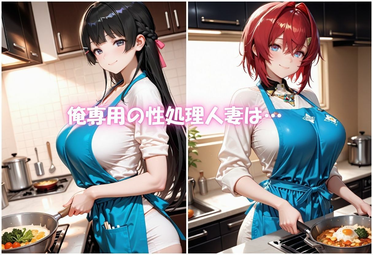 裸エプロン人妻は俺の性処理道具 〜旦那の知らないところで生ハメ中出し〜Vol.2 - サンプル画像 1