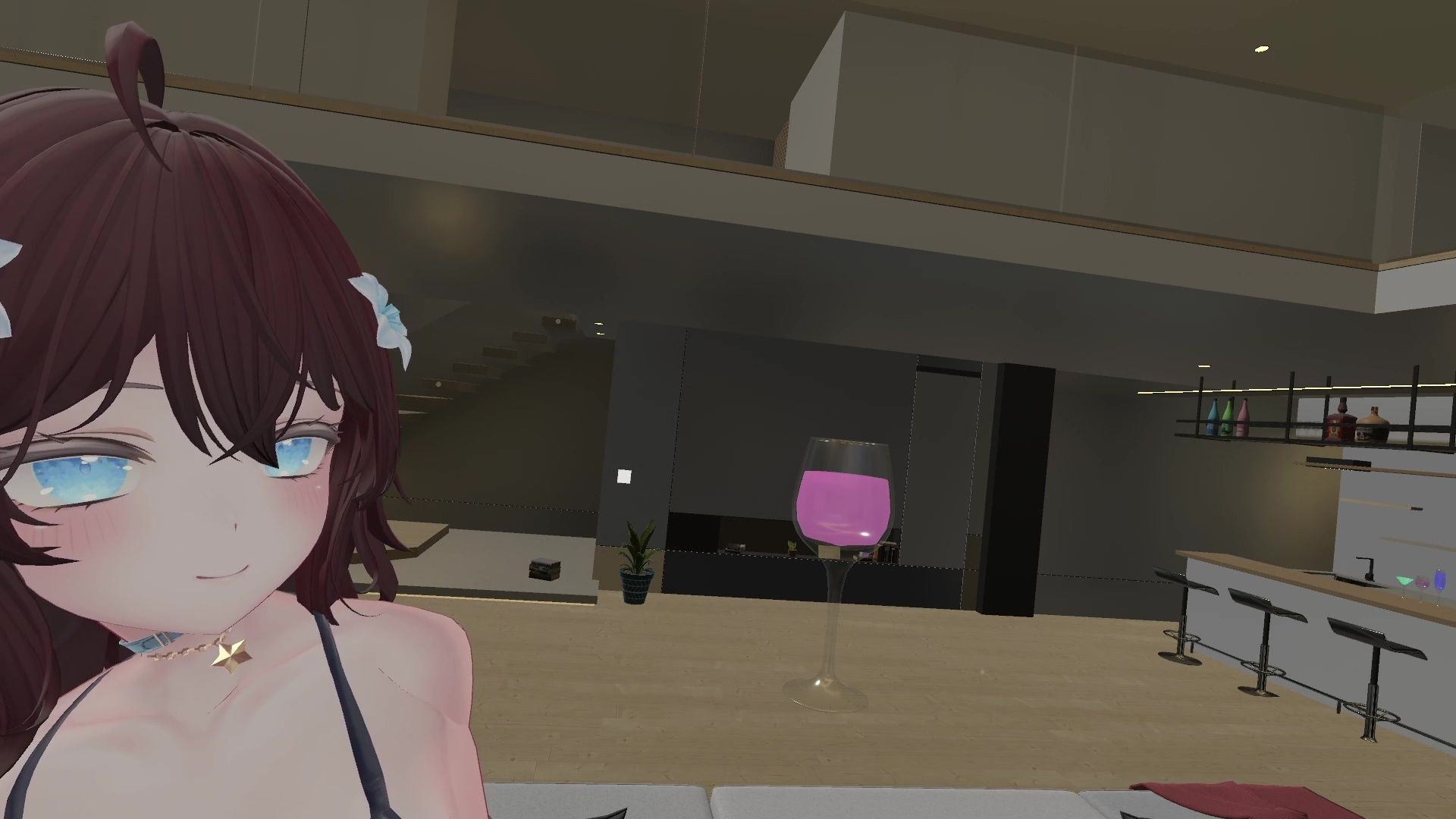 【ChilloutVR】連動フルトラ！100Pで10回スクワットしたよ！！井栗まろん - サンプル画像 1