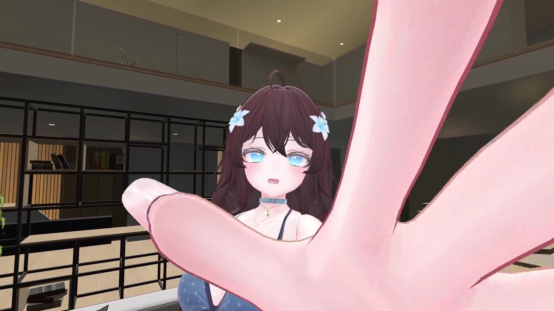 【ChilloutVR】連動フルトラ！100Pで10回スクワットしたよ！！井栗まろん - サンプル画像 4