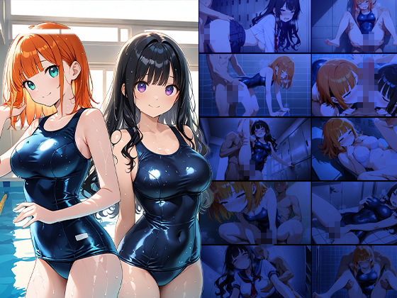 爆乳オレンジ黒髪水泳部が新人コーチと個別レッスン契約【4K】 - サンプル画像 1
