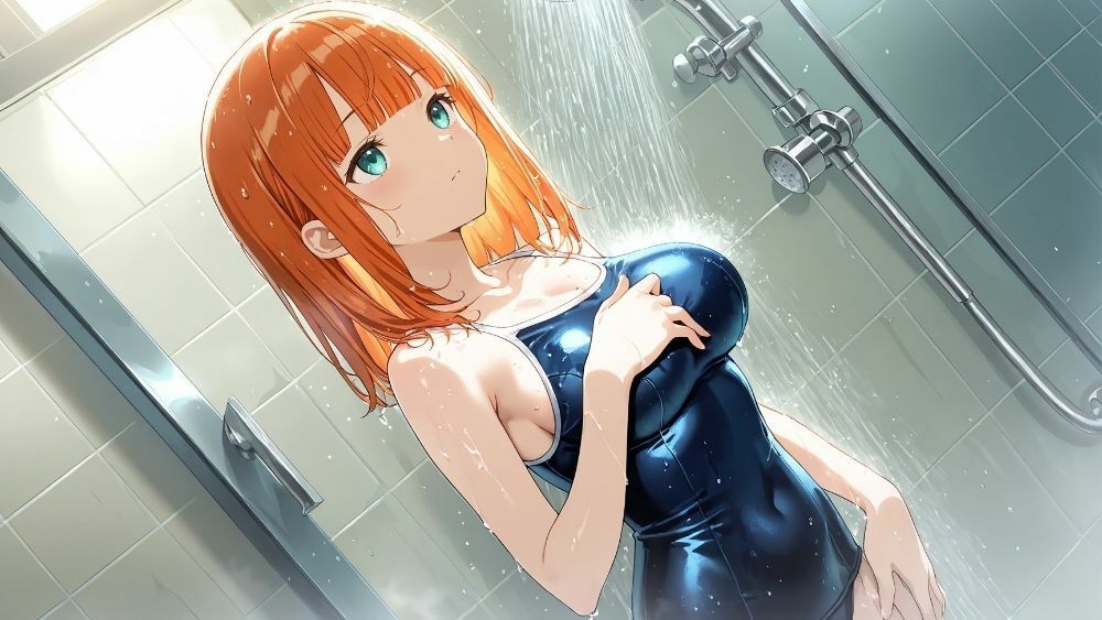爆乳オレンジ黒髪水泳部が新人コーチと個別レッスン契約【4K】 - サンプル画像 6