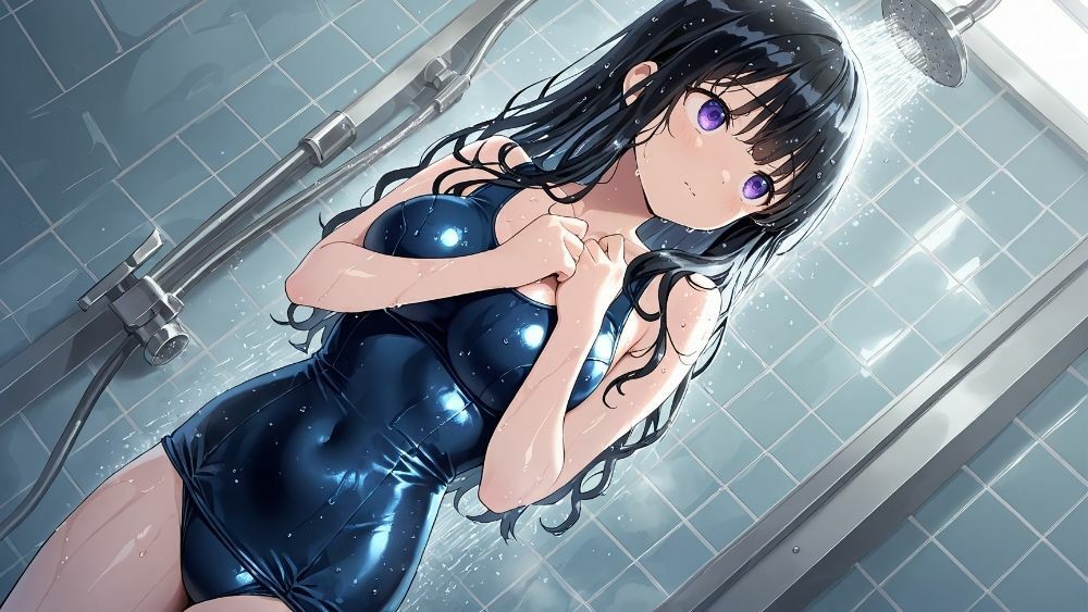 爆乳オレンジ黒髪水泳部が新人コーチと個別レッスン契約【4K】 - サンプル画像 7