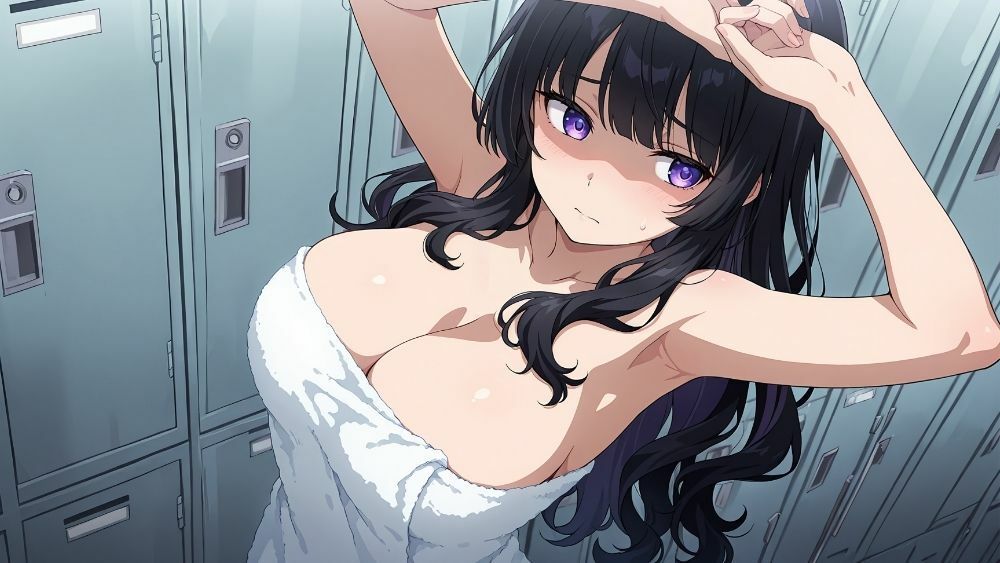 爆乳オレンジ黒髪水泳部が新人コーチと個別レッスン契約【4K】 - サンプル画像 9