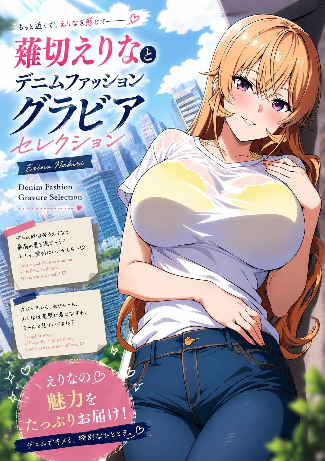 薙切えりなデニムファッショングラビアセレクション - サンプル画像 3