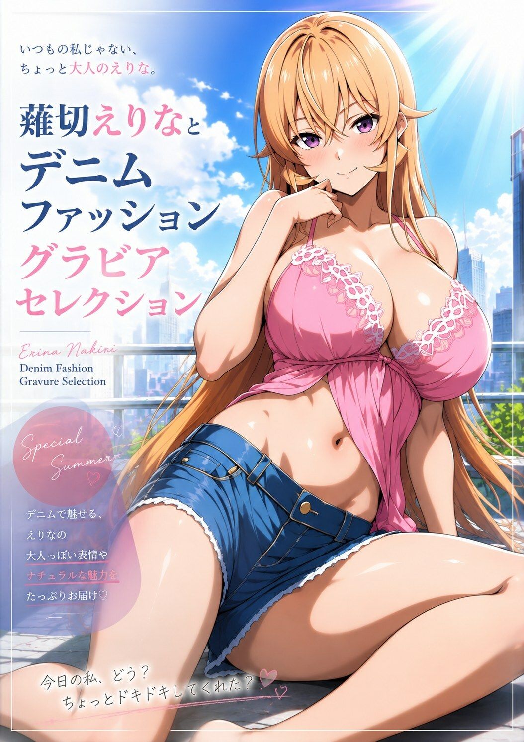 薙切えりなデニムファッショングラビアセレクション - サンプル画像 6