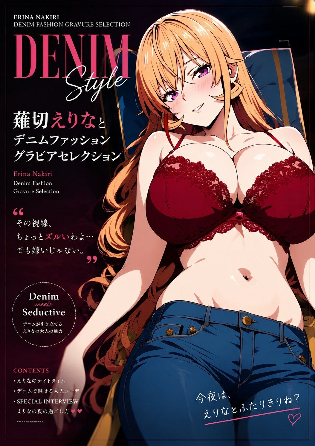 薙切えりなデニムファッショングラビアセレクション - サンプル画像 8