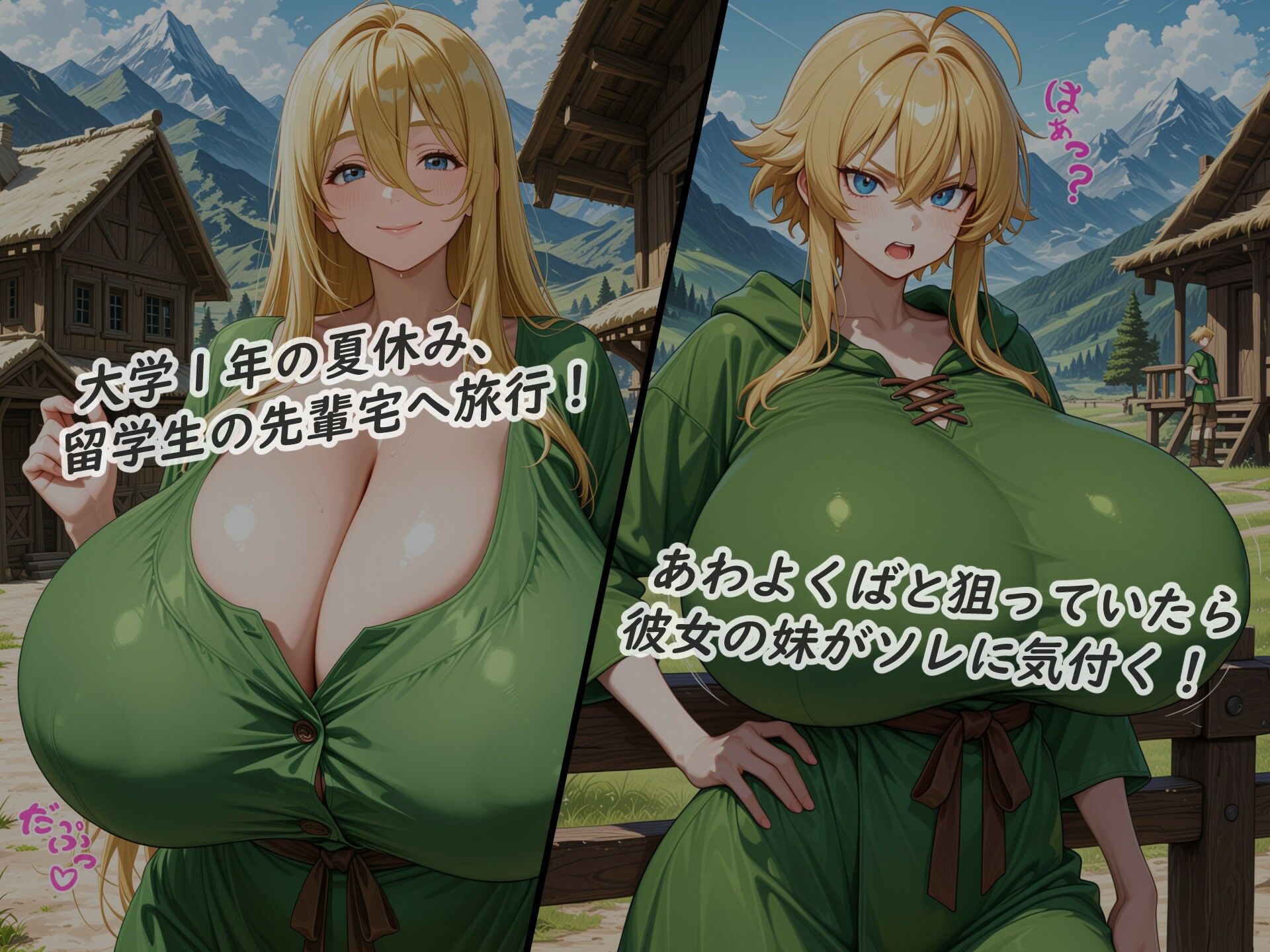 イラストノベル『亡者の溢れる世界で美女姉妹は性家畜に堕ちる』 - サンプル画像 1