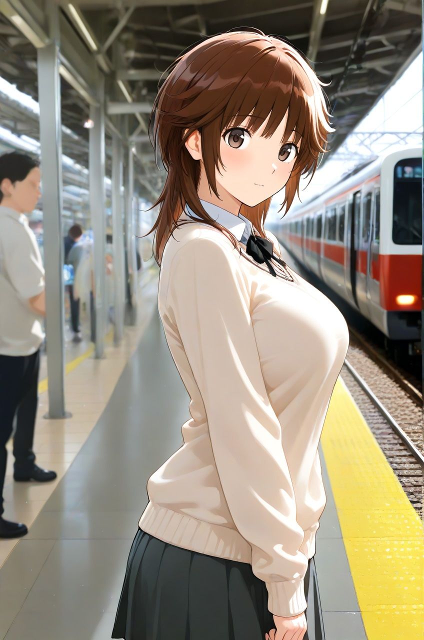 レ●プ専用電車に乗ってしまった梨穂子 前編 - サンプル画像 1
