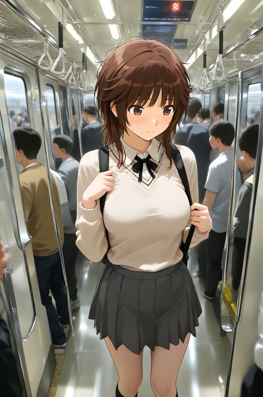 レ●プ専用電車に乗ってしまった梨穂子 前編 - サンプル画像 2