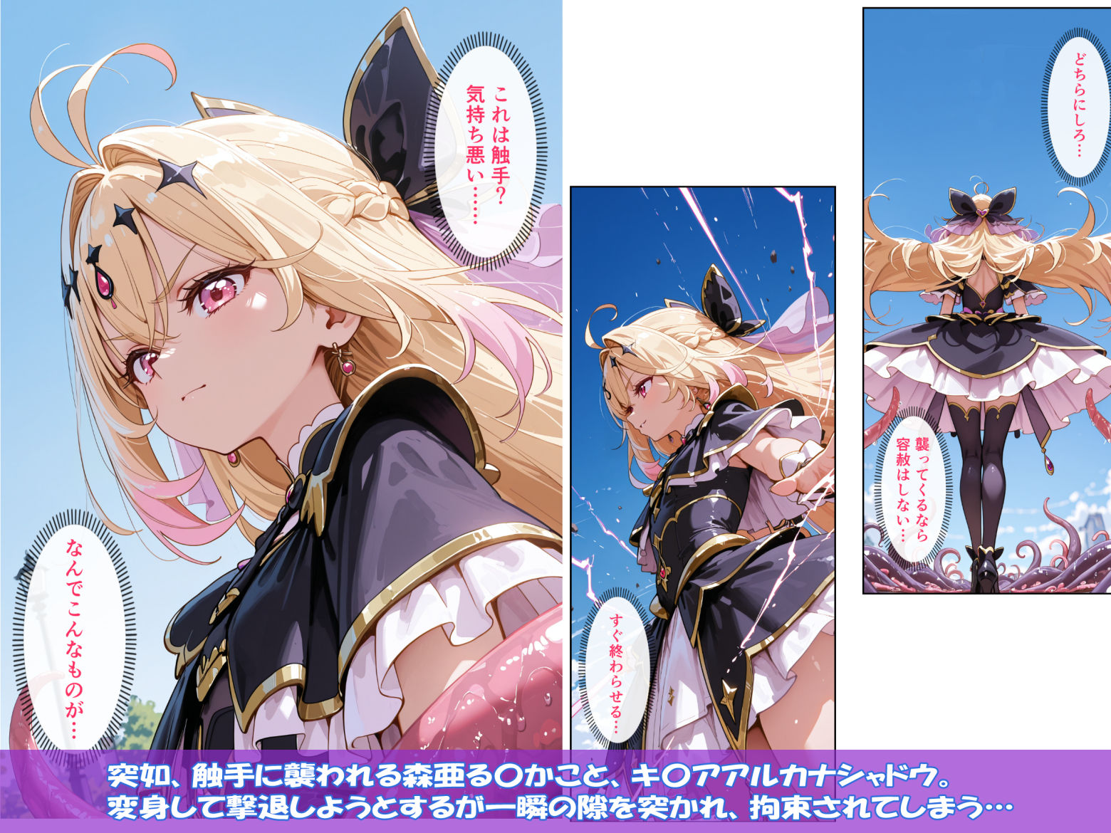 キ〇アアルカナシャドウ 大衆の前で快楽堕ち - サンプル画像 1