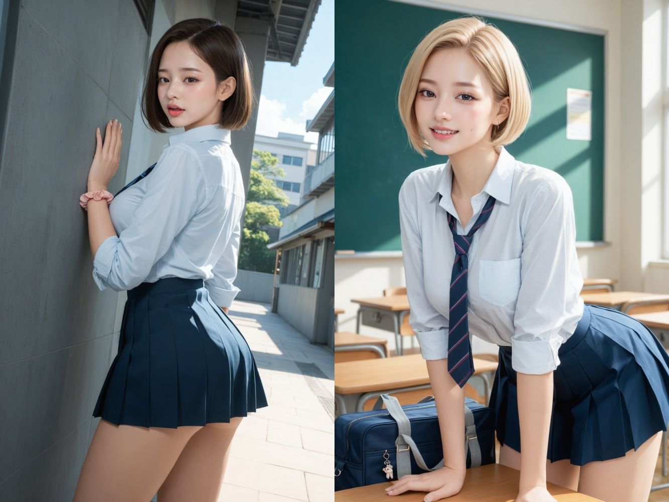 孕ませ中出し無責任種付け女子校生 - サンプル画像 1