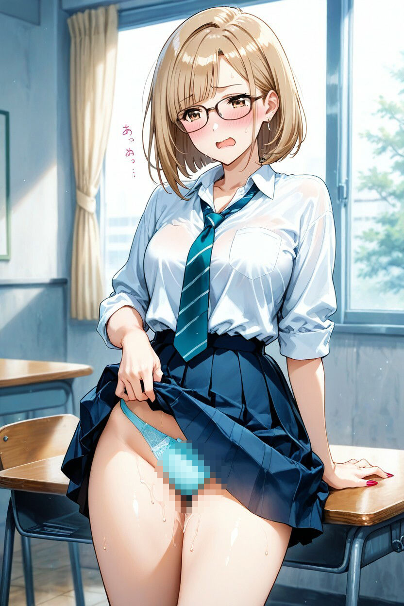【200枚＋PDF】「……真面目なところ、見て欲しかったのかな……っ？」 ── 知的な眼鏡美女の段階的ストーリー露出・完全保存版200枚パック - サンプル画像 1