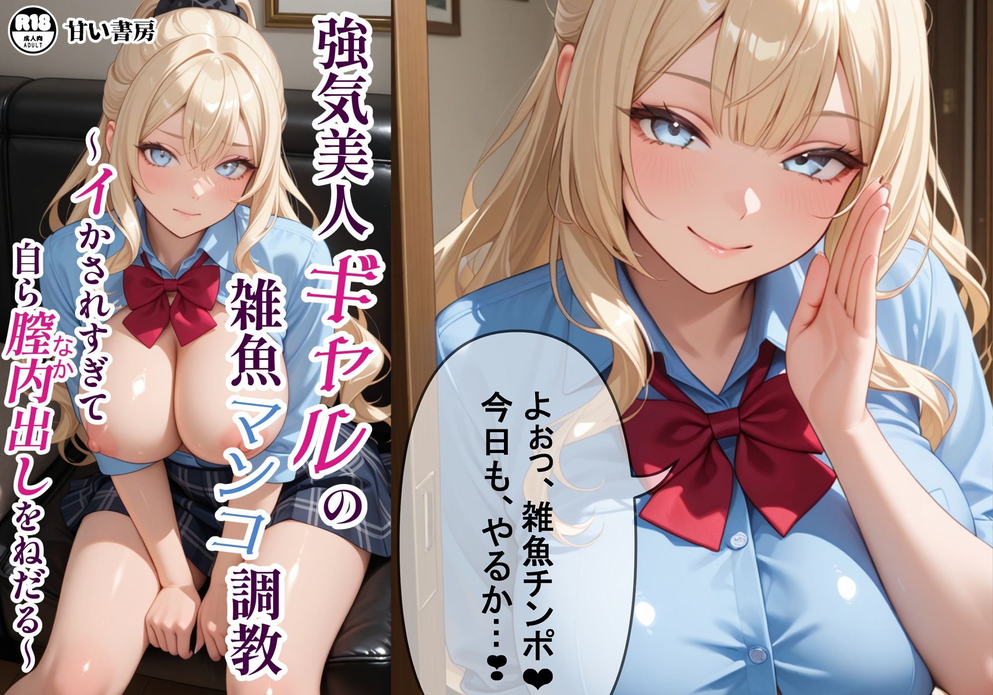強気美人ギャルの雑魚マンコ調教 〜イかされすぎて自ら中出しをねだる〜 - サンプル画像 1