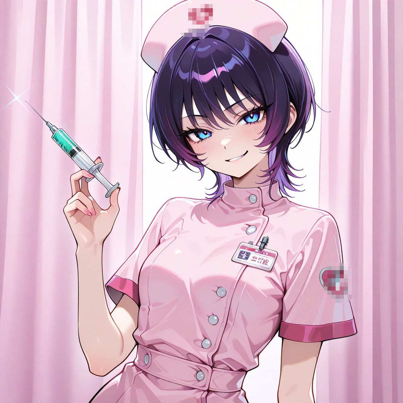 紫ショートちゃんの秘密のコスプレ撮影会 〜バニー・レースクイーン・巫女・ナース〜【R18 AI CG集】 - サンプル画像 8
