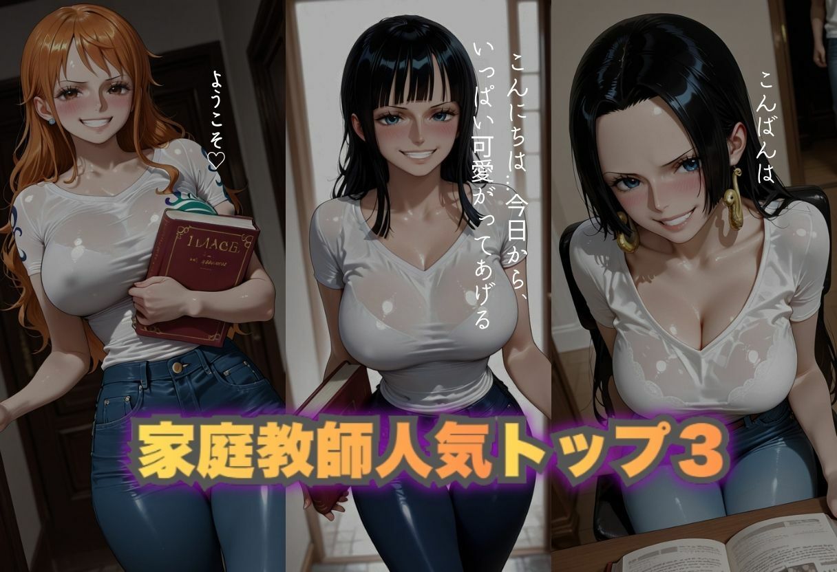 家庭教師の特別授業ナミの秘密の補習 - サンプル画像 1