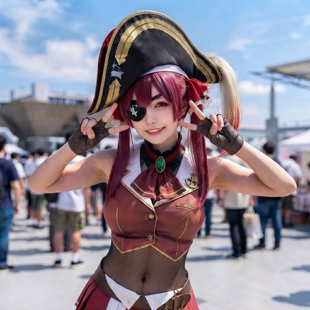 【脱衣コス】宝鐘マ〇ン/ホ〇ライブ 写真集 グラビア - サンプル画像 3