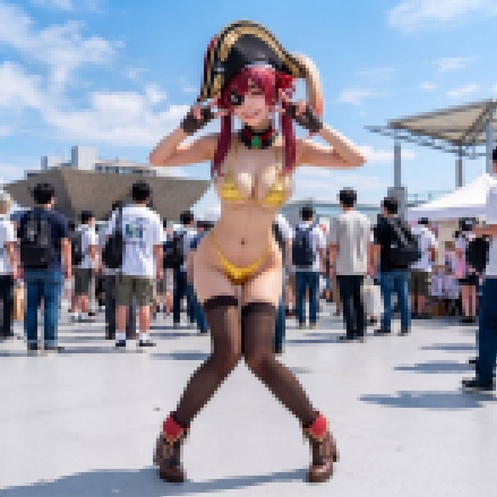 【脱衣コス】宝鐘マ〇ン/ホ〇ライブ 写真集 グラビア - サンプル画像 6