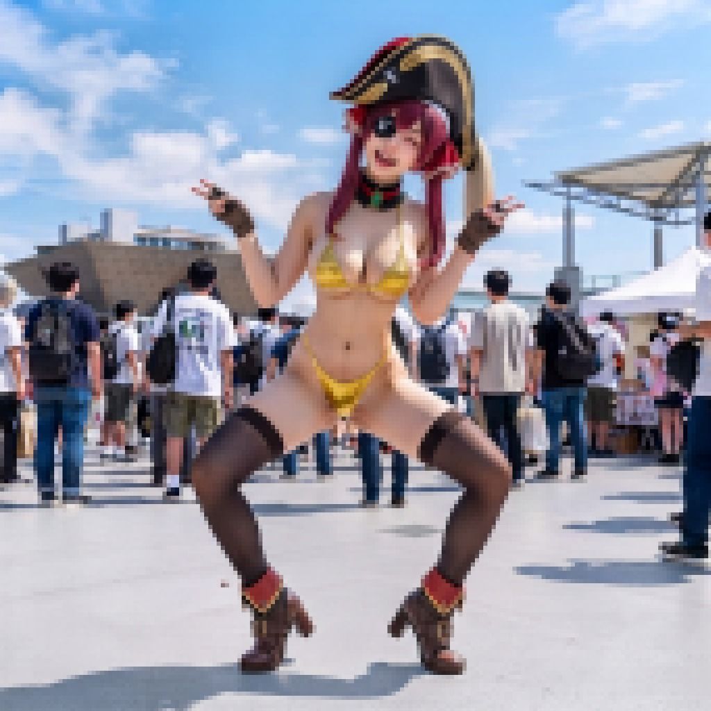 【脱衣コス】宝鐘マ〇ン/ホ〇ライブ 写真集 グラビア - サンプル画像 7