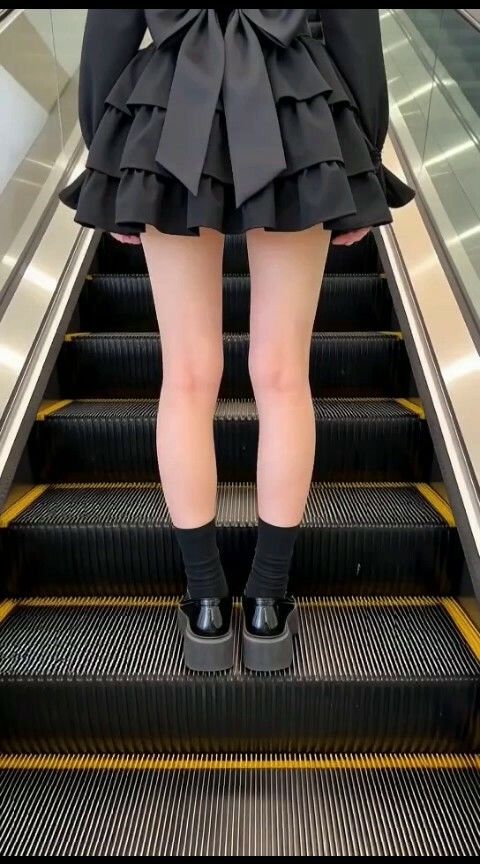 ［AI動画・スマホ特化］ エスカレータで見かけた可愛い子…やることやってるんだ… - サンプル画像 3