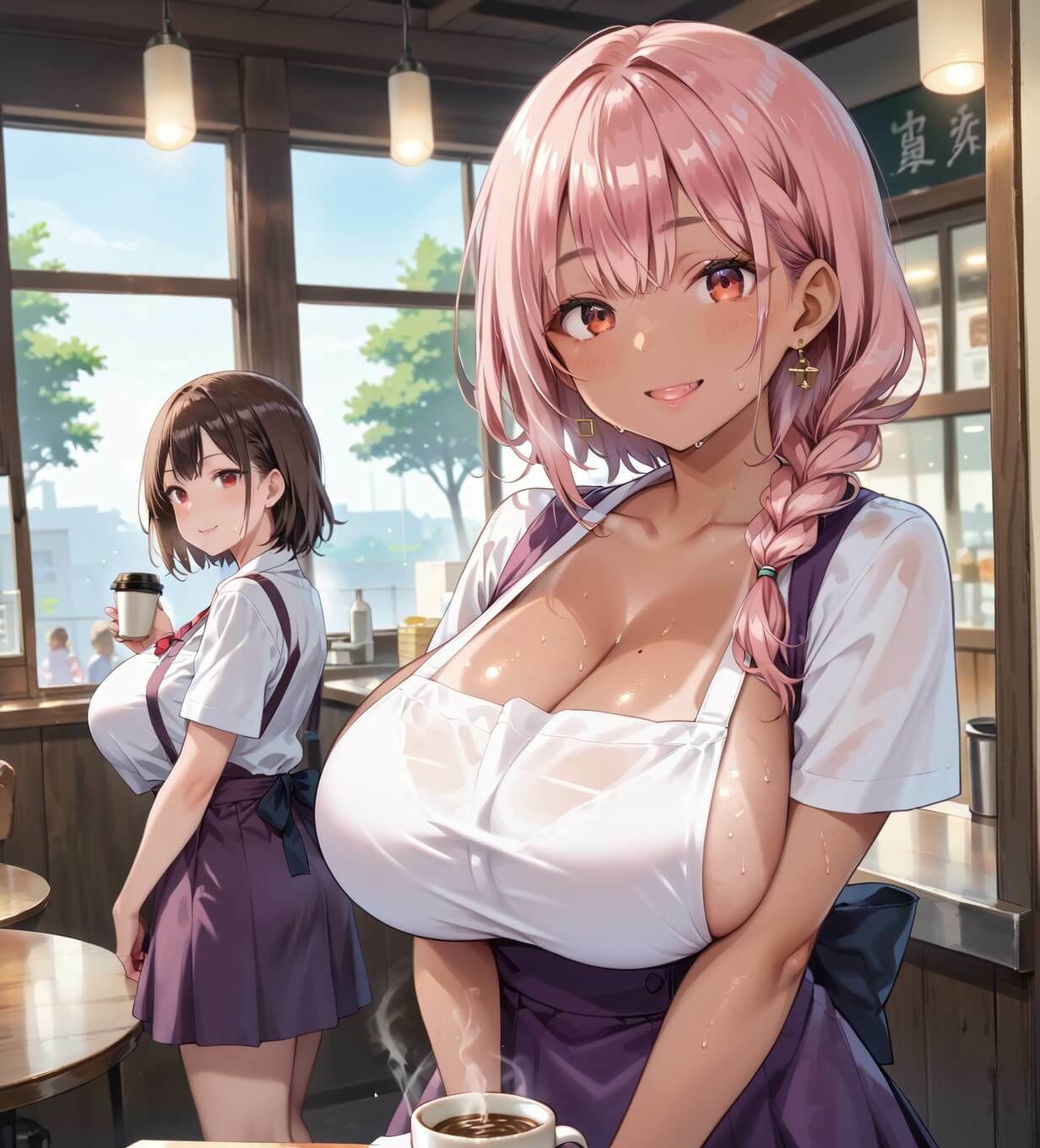 超絶ギャルカフェ！最高すぎて無理3ww 470枚 - サンプル画像 1