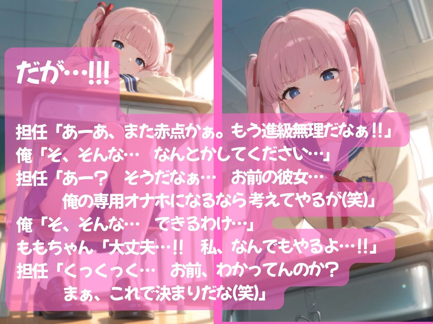 純粋無垢な俺の彼女が担任教師のオナホになった件 - サンプル画像 3