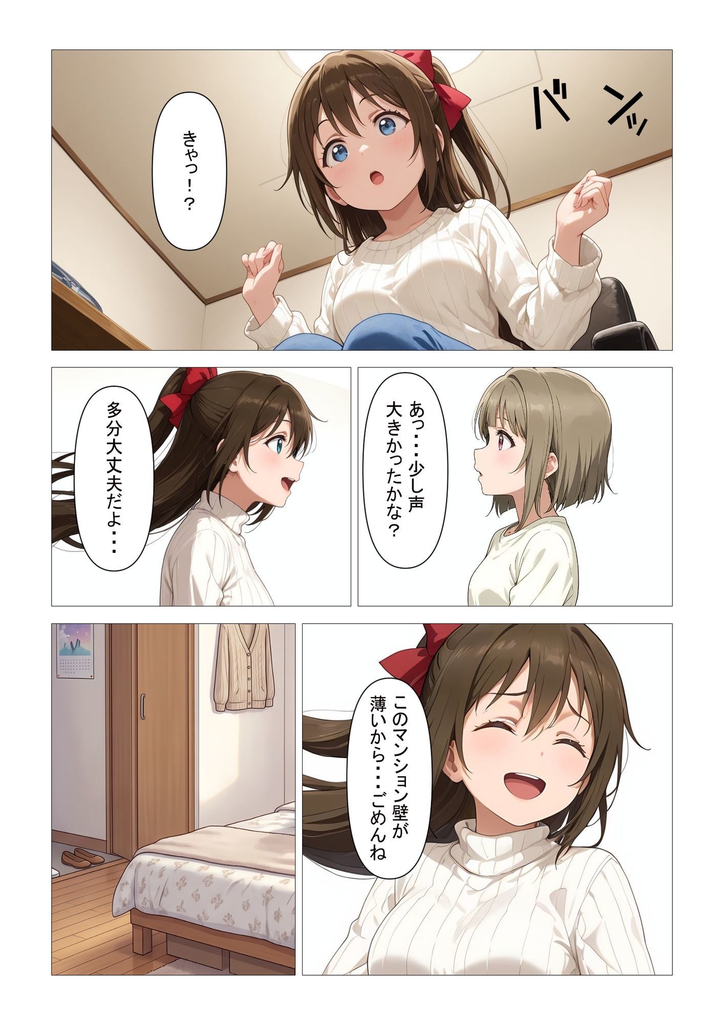 【逆NTR】彼女とはデキない僕を、隣の巨乳お姉さん、彼方さんが‘誘い受け’で全部シてくれる話 - サンプル画像 8