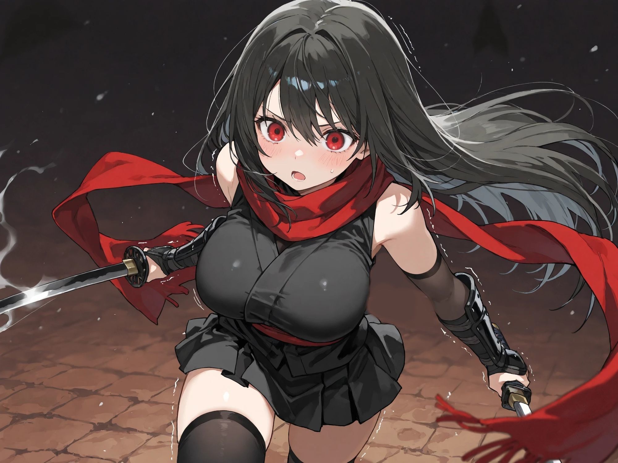 忍者少女イツキ  崩れていくくノ一 - サンプル画像 1