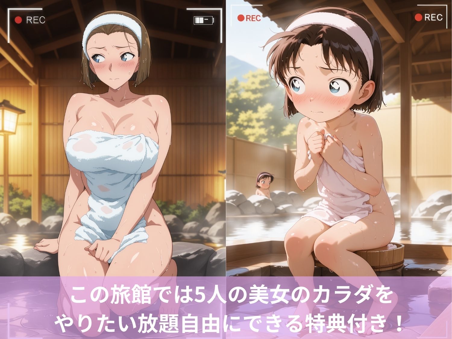性欲へとバグった娘とハーレム旅館（名探偵コ●ン編I） - サンプル画像 2