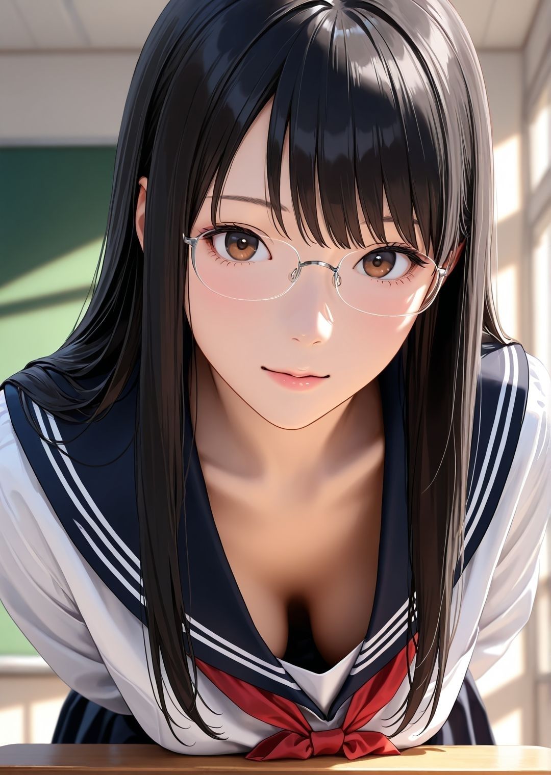 眼鏡の女/写真集 - サンプル画像 2