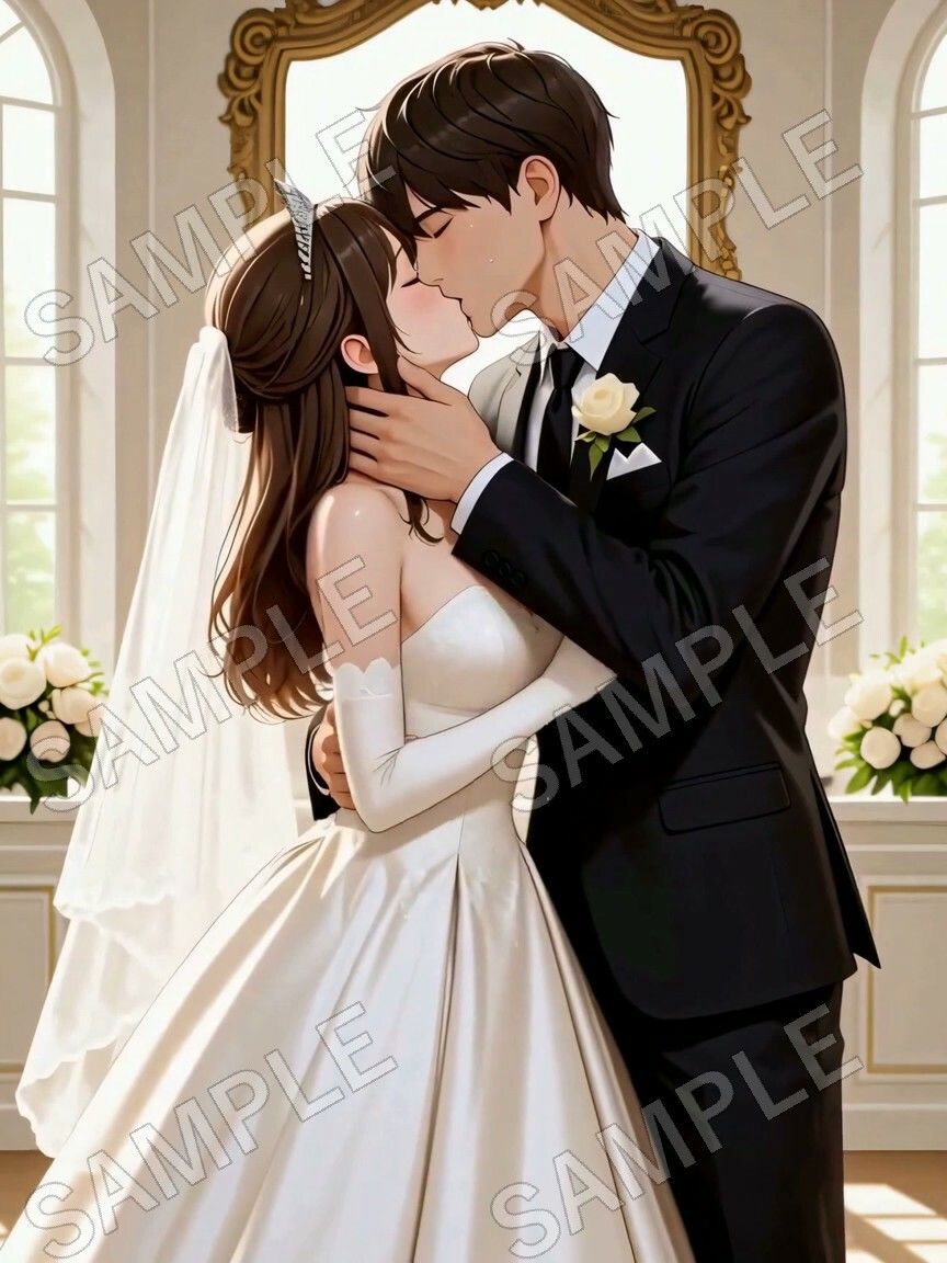 ここな ウエディングNTR 〜式の直前、控室で元カレと〜 - サンプル画像 3