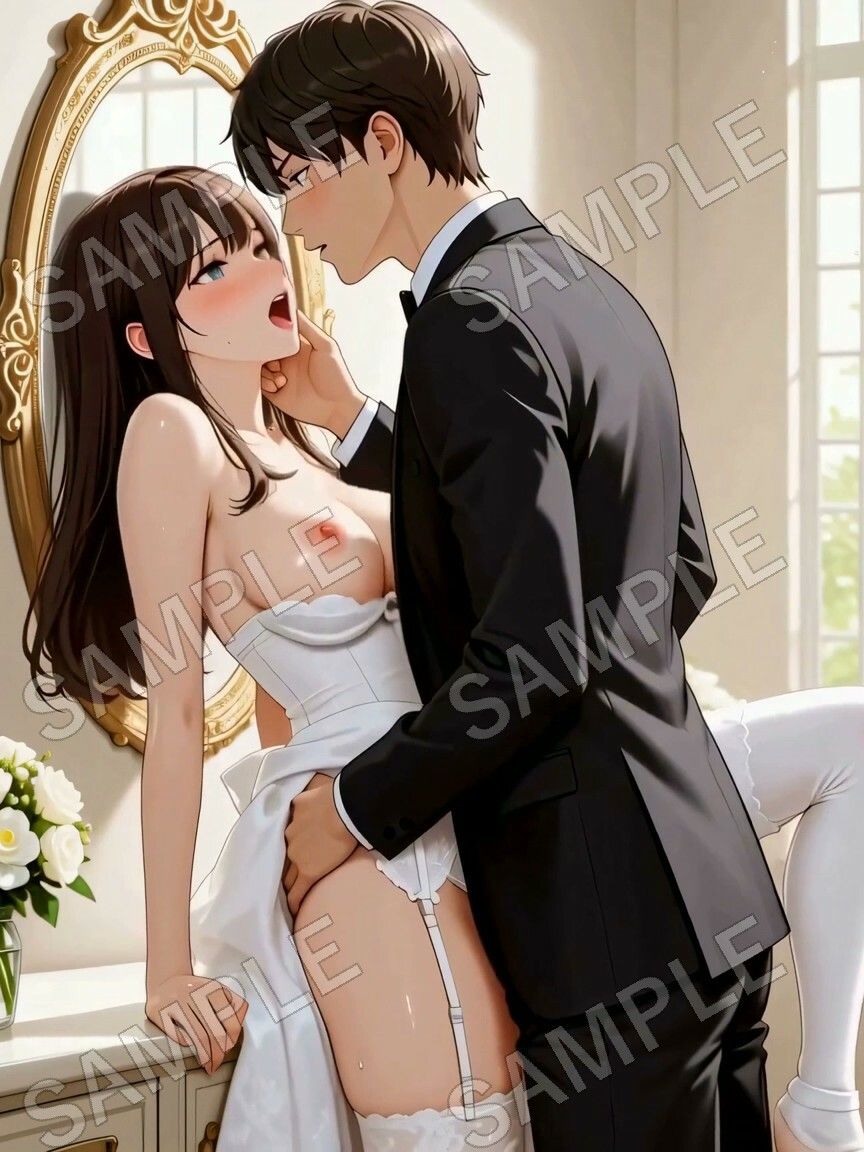ここな ウエディングNTR 〜式の直前、控室で元カレと〜 - サンプル画像 5