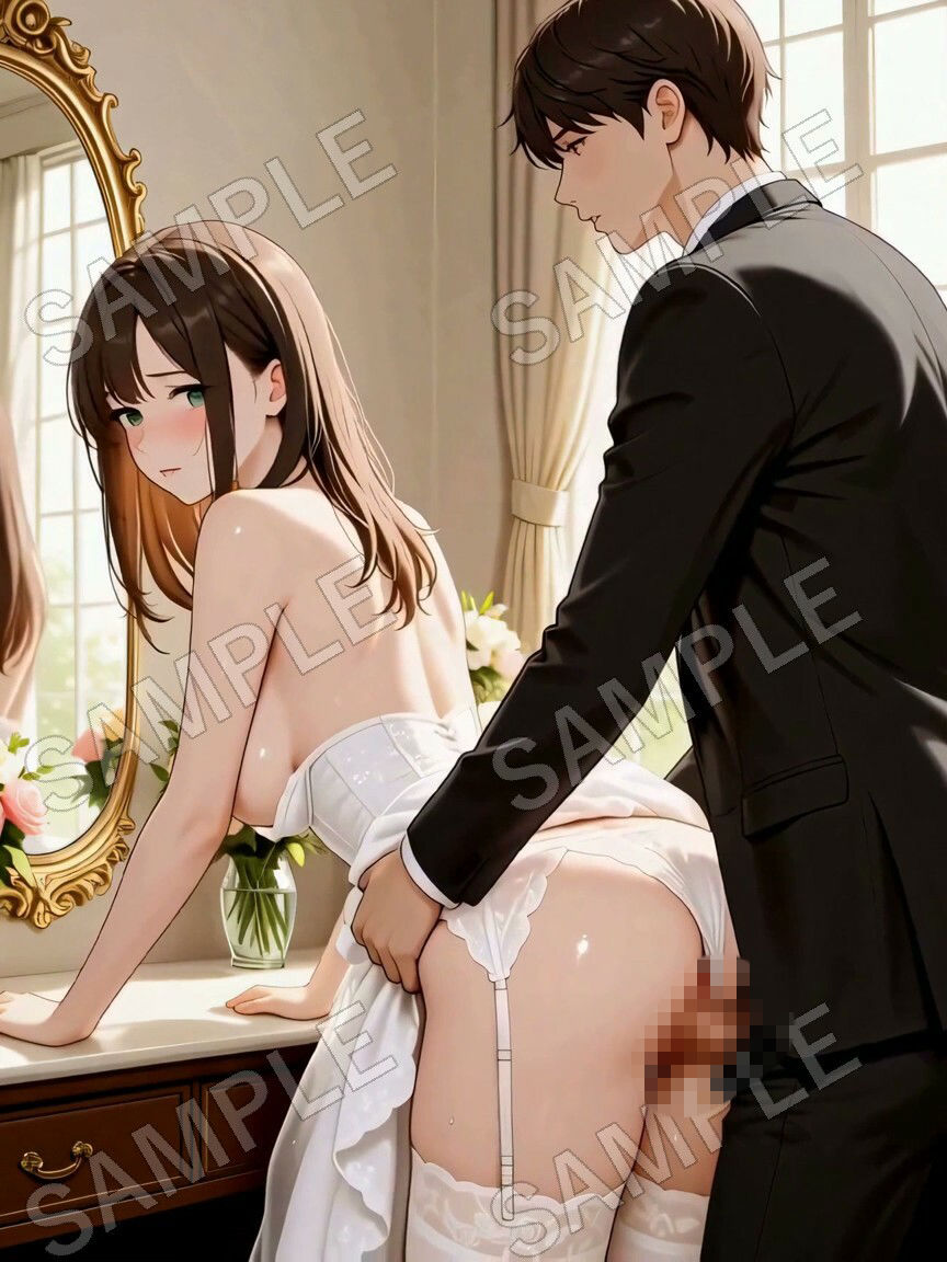 ここな ウエディングNTR 〜式の直前、控室で元カレと〜 - サンプル画像 7