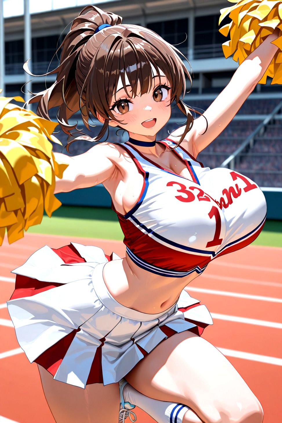 欲求不満なチア女さん - サンプル画像 1