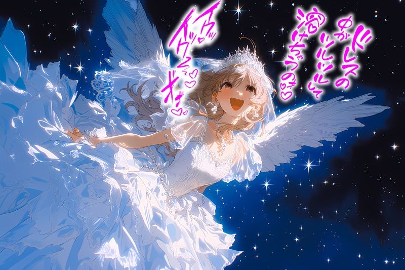【ドレス美少女58】コズミック・エクスタシー 〜ウエディングドレスの快楽は宇宙へ〜 - サンプル画像 5