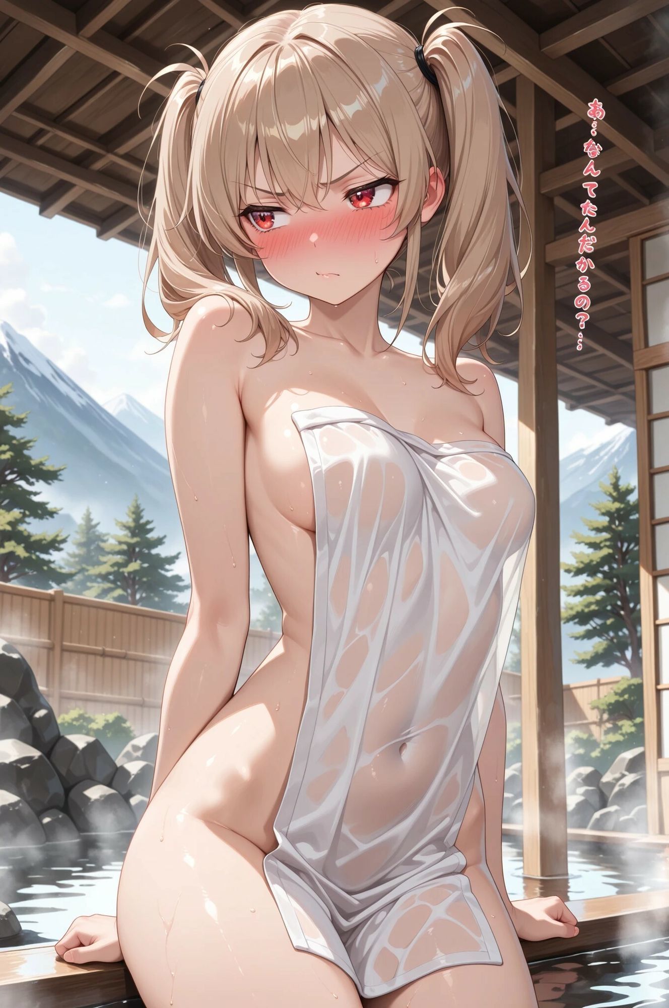 ツンデレ彼女と内緒の温泉旅行 - サンプル画像 5